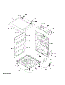Cabinet & Top Panel parts for Ge Dryer PTD90GBPT0DG from AppliancePartsPros.com