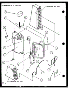 Compressor & Tubing (Pth09300fr / P1103401r) (Pth09400fr / P1103501r) parts for Amana Central Air Conditioner PTH07400ER/P9872101R from AppliancePartsPros.com