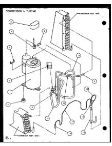 Compressor & Tubing (Pth07300e / P9806801r) (Pth07400e / P9806901r) (Pth07300ec / P9811801r) (Pth07400ec / P9872301r) parts for Amana Central Air Conditioner PTH09300FC/P1103001R from AppliancePartsPros.com