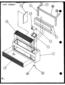 Front Assembly (Pth09300f / P1102601r) (Pth09400f / P1102701r) (Pth09300fc / P1103001r) (Pth09400fc / P1103101r) parts for Amana Central Air Conditioner PTH09300FC/P1103001R from AppliancePartsPros.com