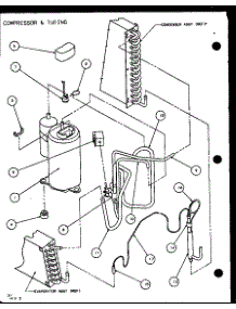 Compressor & Tubing (Pth07400er / P9872101r) (Pth07300er / P9812601r) parts for Amana Central Air Conditioner PTH09300FR/P1103401R from AppliancePartsPros.com