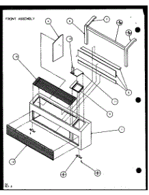 Front Assembly (Pth09300er / P9812608r) (Pth09400er / P9872108r) parts for Amana Central Air Conditioner PTH09300FR/P1103401R from AppliancePartsPros.com