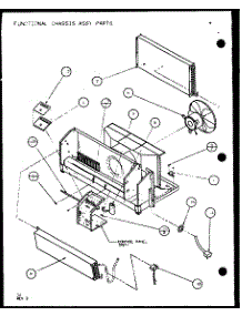 Functional Chassis Assy Parts (Pth09300er / P9812608r) (Pth09400er / P9872108r) parts for Amana Central Air Conditioner PTH09300FR/P1103401R from AppliancePartsPros.com