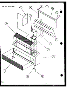 Front Assembly (Pth12300er / P9812629r) (Pth12400er / P9872129r) parts for Amana Central Air Conditioner PTH09300FR/P1103401R from AppliancePartsPros.com