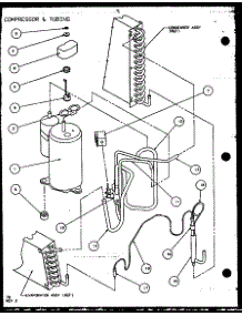 Compressor & Tubing (Pth12300er / P9812629r) (Pth12400er / P9872129r) parts for Amana Central Air Conditioner PTH09300FR/P1103401R from AppliancePartsPros.com