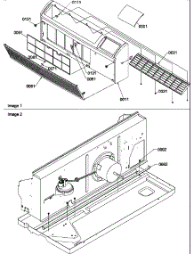 Front / Chassis parts for Amana Heating Cooling Combined Unit PTH093A35AA/P1202287R from AppliancePartsPros.com