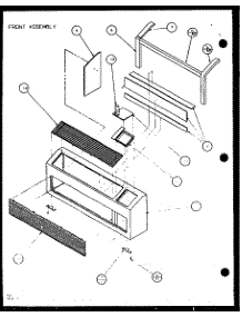 Front Assembly (Pth12300er / P9812615r) (Pth12400er / P9872115r) parts for Amana Central Air Conditioner PTH09400ER/P9872108R from AppliancePartsPros.com