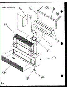 Front Assembly (Pth15300er / P9812622r) (Pth15400er / P9872122r) parts for Amana Central Air Conditioner PTH09400ER/P9872108R from AppliancePartsPros.com