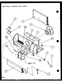 Functional Chassis Assy Parts (Pth12400er / P9872129r) parts for Amana Central Air Conditioner PTH09400FR/P1103501R from AppliancePartsPros.com