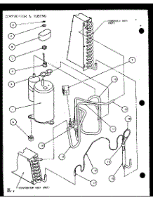 Compressor & Tubing (Pth15300er / P9812622r) (Pth15400er / P9872122r) parts for Amana Central Air Conditioner PTH09400FR/P1103501R from AppliancePartsPros.com