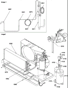 Compressor / Tubing parts for Amana Heating Cooling Combined Unit PTH094A25AB/P1225167R from AppliancePartsPros.com