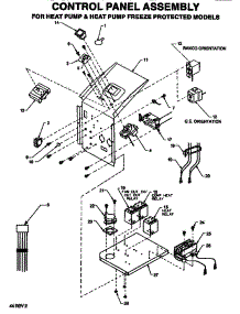 Control Panel Assembly parts for Amana Central Air Conditioner PTH10535J/P1169144R from AppliancePartsPros.com