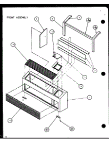 Front Assembly (Pth07300e / P9806801r) (Pth07400e / P9806901r) (Pth07300ec / P9811801r) (Pth07400ec / P9872301r) parts for Amana Central Air Conditioner PTH12300E/P9806829R from AppliancePartsPros.com