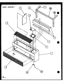 Front Assembly (Pth09300e / P9806808r) (Pth09400e / P9806908r) (Pth09300ec / P9811808r) (Pth09400ec / P9872308r) parts for Amana Central Air Conditioner PTH12300E/P9806829R from AppliancePartsPros.com