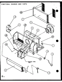 Functional Chassis Assy Parts (Pth09300e / P9806808r) (Pth09400e / P9806908r) (Pth09300ec / P9811808r) (Pth09400ec / P9872308r) parts for Amana Central Air Conditioner PTH12300E/P9806829R from AppliancePartsPros.com