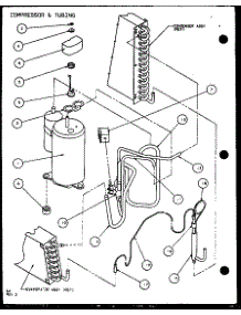 Compressor & Tubing (Pth12300e / P9806815r) (Pth12400e / P9806915r) (Pth12300ec / P9811815r) (Pth12400ec / P9872315r) parts for Amana Central Air Conditioner PTH12300E/P9806829R from AppliancePartsPros.com