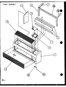 Front Assembly (Pth12300e / P9806815r) (Pth12400e / P9806915r) (Pth12300ec / P9811815r) (Pth12400ec / P9872315r) parts for Amana Central Air Conditioner PTH12300EC/P9811829R from AppliancePartsPros.com