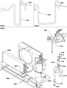 Compressor / Tubing parts for Amana Heating Cooling Combined Unit PTH123A50AA/P1202241R from AppliancePartsPros.com
