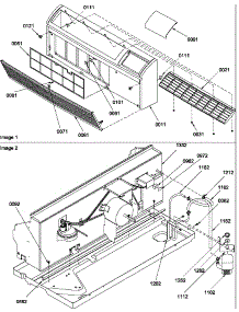 Front / Chassis parts for Amana Heating Cooling Combined Unit PTH123A50KB/P1225602R from AppliancePartsPros.com