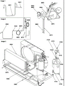 Compressor / Tubing parts for Amana Heating Cooling Combined Unit PTH123A50KB/P1225602R from AppliancePartsPros.com
