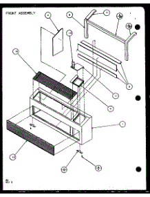 Front Assembly (Pth15300e / P9806822r) (Pth15400e / P9806922r) (Pth15300ec / P9811822r) (Pth15400ec / P9872322r) parts for Amana Central Air Conditioner PTH12400EC/P9872315R from AppliancePartsPros.com