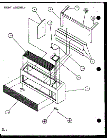 Front Assembly (Pth12300e / P9806829r) (Pth12400e / P9806929r) (Pth12300ec / P9811829r) (Pth12400ec / P9872329r) parts for Amana Central Air Conditioner PTH15300E/P9806822R from AppliancePartsPros.com