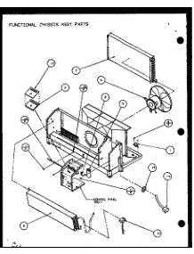 Function Chassis Assy Parts (Pth07400er / P9872101r) (Pth07300er / P9812601r) parts for Amana Central Air Conditioner PTH15300ER/P9812622R from AppliancePartsPros.com