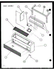 Front Assembly (Pth09300fr / P1103401r) (Pth09400fr / P1103501r) parts for Amana Central Air Conditioner PTH15300ER/P9812622R from AppliancePartsPros.com