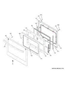 Door parts for Ge Electric Wall Oven PTS7000FN1DS from AppliancePartsPros.com