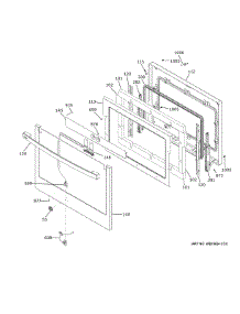 Door parts for Ge Electric Wall Oven PTS9000BN2TS from AppliancePartsPros.com