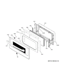 Lower Door parts for Ge Electric Wall Oven PTS9200SN2SS from AppliancePartsPros.com