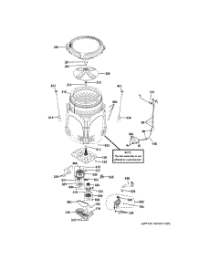 Tub & Motor parts for Ge Washer PTW600BPR1DG from AppliancePartsPros.com