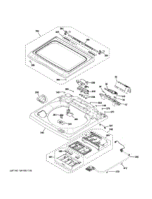 Top Panel & Lid parts for Ge Washer PTW700BPT0DG from AppliancePartsPros.com