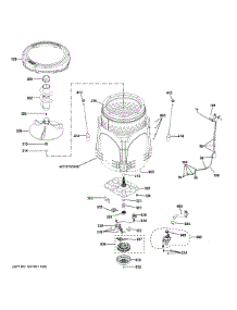 Tub & Motor parts for Ge Washer PTW705BPT0DG from AppliancePartsPros.com