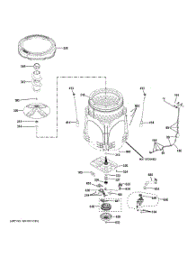 Tub & Motor parts for Ge Washer PTW905BST0WS from AppliancePartsPros.com