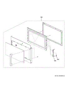 Door Parts parts for Ge Microwave/Hood Combo PVM9179DR1WW from AppliancePartsPros.com