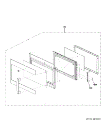 Door Parts parts for Ge Microwave/Hood Combo PVM9225SR1SS from AppliancePartsPros.com