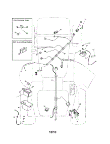Electrical parts for Poulan Front-Engine Lawn Tractor PXT12530 (96046000800) from AppliancePartsPros.com
