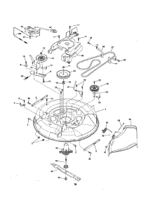 Mower Deck parts for Poulan Front-Engine Lawn Tractor PXT12530 (96046000800) from AppliancePartsPros.com