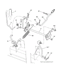 Mower Lift parts for Poulan Front-Engine Lawn Tractor PXT12530 (96046000800) from AppliancePartsPros.com
