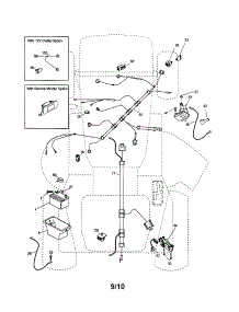 Electrical parts for Poulan Front-Engine Lawn Tractor PXT12530 (96046001400) from AppliancePartsPros.com
