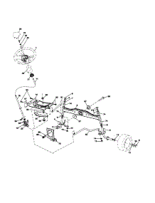 Steering parts for Poulan Front-Engine Lawn Tractor PXT12530 (96046001400) from AppliancePartsPros.com
