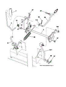 Mower Lift parts for Poulan Front-Engine Lawn Tractor PXT12530 (96046001400) from AppliancePartsPros.com
