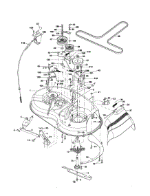 Mower Deck parts for Poulan Front-Engine Lawn Tractor PXT12538 (96016002200) from AppliancePartsPros.com