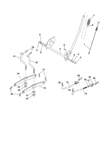 Mower Lift parts for Poulan Front-Engine Lawn Tractor PXT12538 (96016002200) from AppliancePartsPros.com