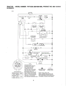Schematic Diagram parts for Poulan Front-Engine Lawn Tractor PXT15538 (96016001800) from AppliancePartsPros.com