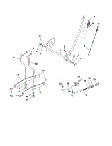 Mower Lift parts for Poulan Front-Engine Lawn Tractor PXT16542 (96016001700) from AppliancePartsPros.com