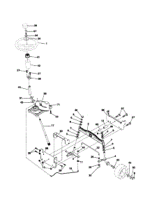 Steering parts for Poulan Front-Engine Lawn Tractor PXT16542 (96016001900) from AppliancePartsPros.com