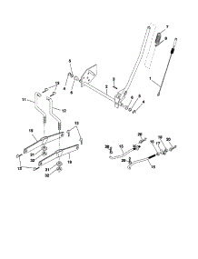 Mower Lift parts for Poulan Front-Engine Lawn Tractor PXT16542 (96016001900) from AppliancePartsPros.com