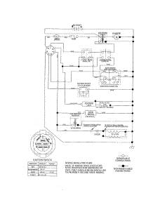 Schematic Diagram parts for Poulan Front-Engine Lawn Tractor PXT175G42 (96016002400) from AppliancePartsPros.com